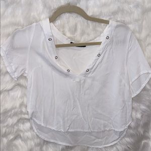 Brandy Melville white crop top